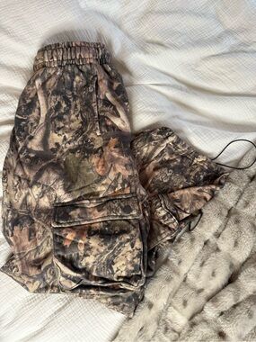 YOUNGLA hunting season cargo joggers